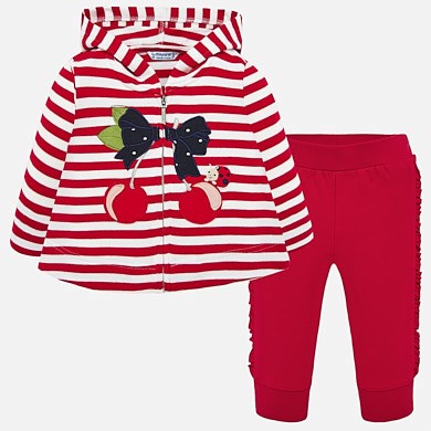 Chándal Niño Rojo. Sudadera y 2 Pantalones. Mayoral - El Salon del Bebe